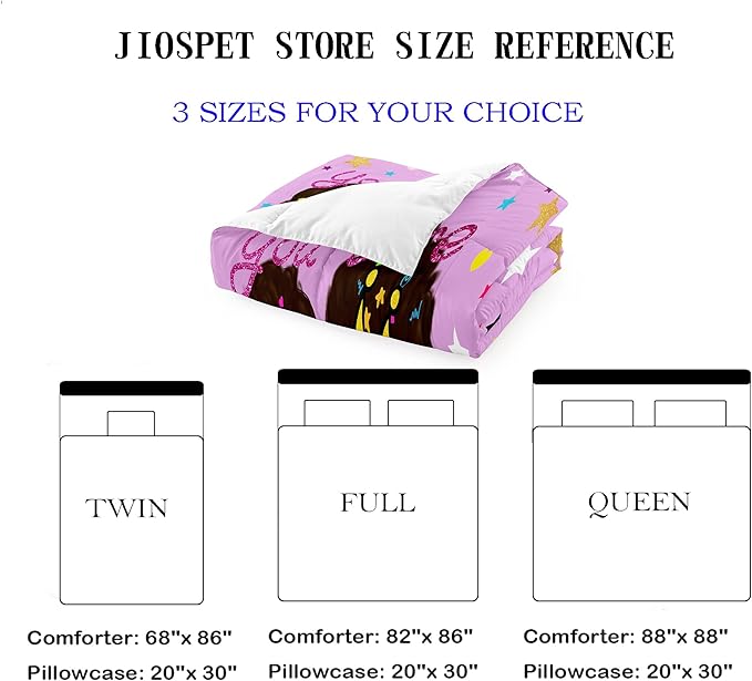 Black Girl Comforter Set Queen African Black Girls Comforter Sets Queen Princess Queen Bedding Set Cute Black Girls Princess Room Decor Bedding Set, Queen (1 Comforter 2 Pillowcases) - LeafyLoom