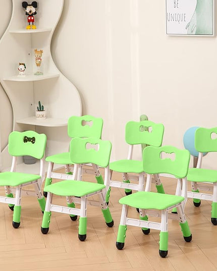 Kids' Desk Chairs Adjustable Height is Suitable for Children's Chairs Used in Families, Schools and Day-Care Between 2-10 Years Old The Max Bearing Capacity is 220LB(6PCS-Grey) - LeafyLoom