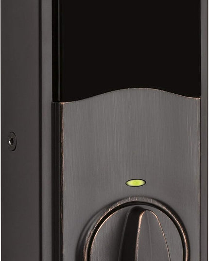 Kwikset 914 Traditional Keypad SmartCode Electronic Deadbolt Smart Lock featuring SmartKey Security and ZigBee 3.0 Technology in Venetian Bronze Kwikset