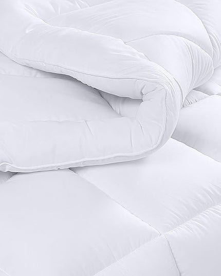 Utopia Bedding Twin Comforter Set Kids with 1 Pillow Sham, Bedding Comforter Sets, Down Alternative White Comforter, Soft and Comfortable, Machine Washable (Pack of 6) - LeafyLoom