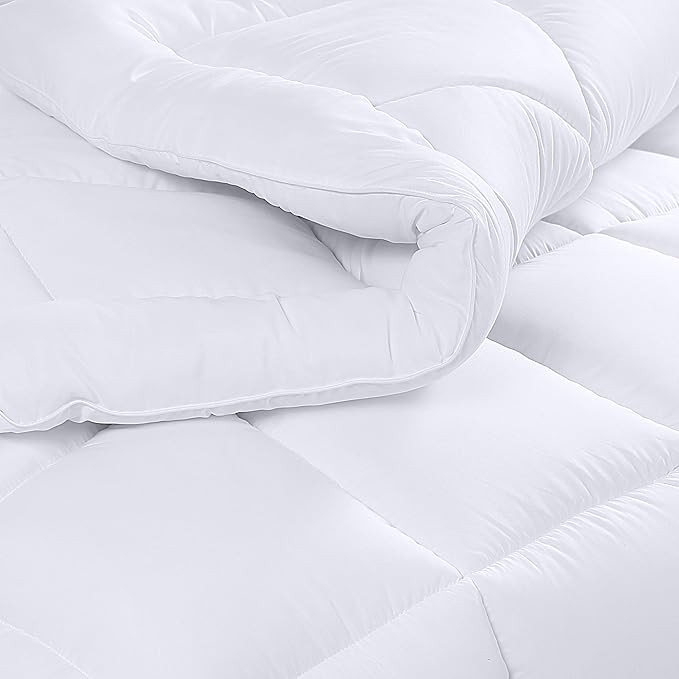 Utopia Bedding Twin Comforter Set Kids with 1 Pillow Sham, Bedding Comforter Sets, Down Alternative White Comforter, Soft and Comfortable, Machine Washable (Pack of 6) - LeafyLoom