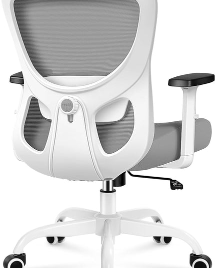Office Chair Ergonomic Desk Chair with Adjustable Lumbar Support, Swivel Comfy Computer Chair Heavy Duty Executive Chair for Home Office - LeafyLoom