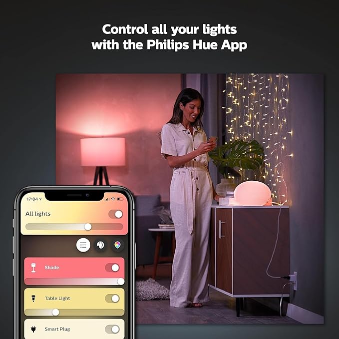 Philips Hue Smart Plug, White - 1 Pack - Turns Any Light Into a Smart Light - Control with Hue App - Compatible with Alexa, Google Assistant, and Apple HomeKit PhilipsHue