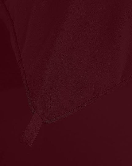 Utopia Bedding All Season 250 GSM Comforter - Plush Siliconized Fiberfill - Box Stitched (King/Cal King Size, Burgundy) - LeafyLoom