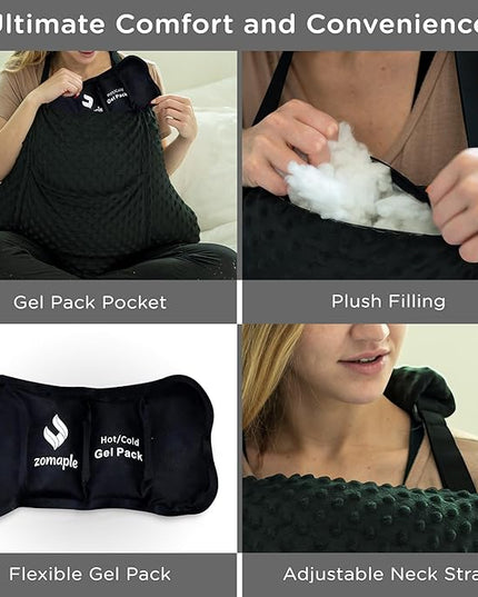 Zomaple Hysterectomy Pillow- Super Comfy Shock Absorbing Hysterectomy Recovery Pillow with 2 Pockets and Gel Pack- Tummy Pillow with Hands Placement P - LeafyLoom