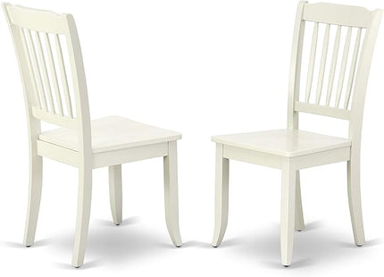 East West Furniture NDDA3-LWH-W Norden 3 Piece Kitchen Set Contains a Rectangle Room Table with Dropleaf and 2 Dining Chairs, 30x48 Inch - LeafyLoom
