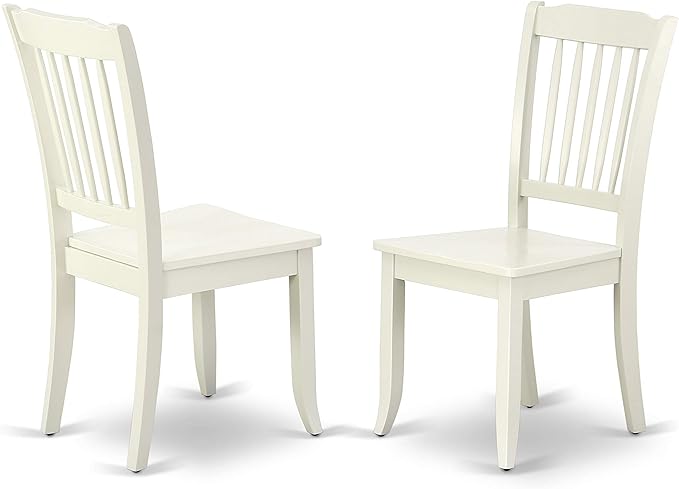 East West Furniture NDDA3-LWH-W Norden 3 Piece Kitchen Set Contains a Rectangle Room Table with Dropleaf and 2 Dining Chairs, 30x48 Inch - LeafyLoom