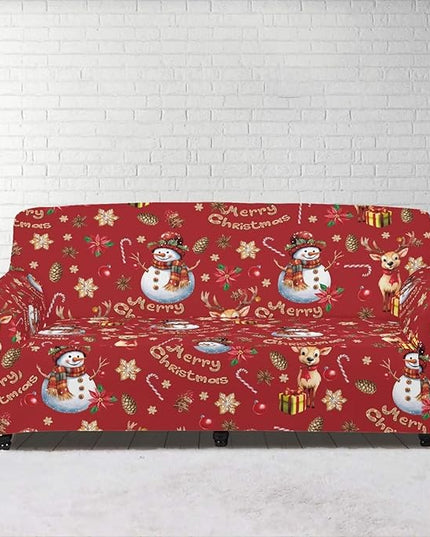 FKELYI Christmas Ornaments Sofa Slipcover Stretch Sofa Couch Cover for Indoor Non-Slip Furniture Protector Washable Sofa Slipcovers L FKELYI