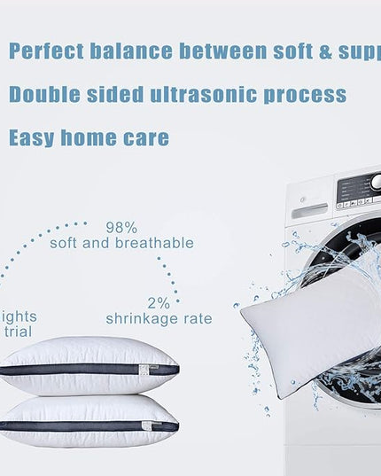 Pillows for Sleeping, Luxury Hotel Pillow,Bed Pillows for Side and Back Sleeper(Body) - LeafyLoom