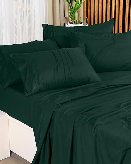 Utopia Bedding Queen Bed Sheets Set - 4 Piece Bedding - Brushed Microfiber - Shrinkage and Fade Resistant - Easy Care (Queen, Emerald) - LeafyLoom