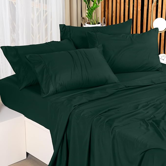 Utopia Bedding Full Bed Sheets Set - 4 Piece Bedding - Brushed Microfiber - Shrinkage and Fade Resistant - Easy Care (Full, Emerald) - LeafyLoom