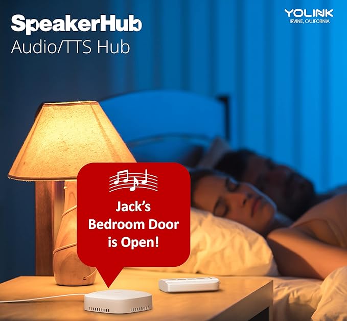 YoLink LoRa Smart Door Sensor Starter Kit: Hub & Door Sensor - Door Left-Open Reminders, up to 1/4 Mile Open-Air Range, up to 5 Year Battery Life, Alexa, IFTTT, Home Assistant YoLink