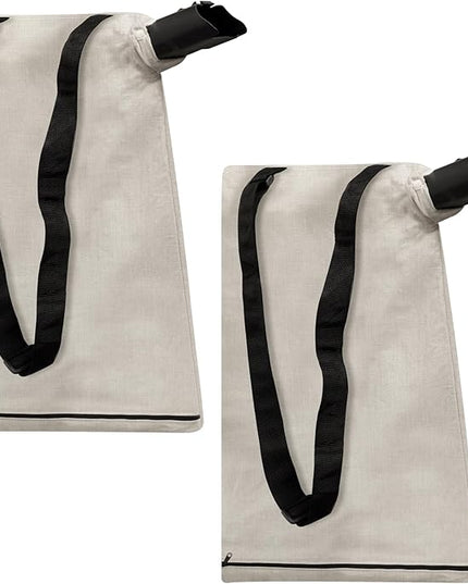 127-7040 Leaf Blower Vacuum Bag Compatible with Toro 51574 51592 51593 51602 51609 51581 51558 - Metal Bottom Zip Debris Collection Vac Bag Replaces 137-2336 108-8994 - 2 Pack - LeafyLoom