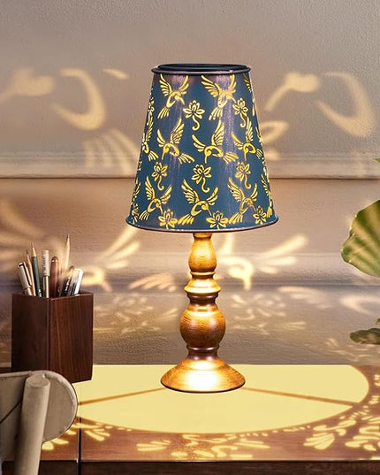 pearlstar Solar Table Lamps Bedside Lamps - Hummingbird Garden Waterproof Cordless Solar Table Lamps for Patio Garden Pathway Yard - LeafyLoom