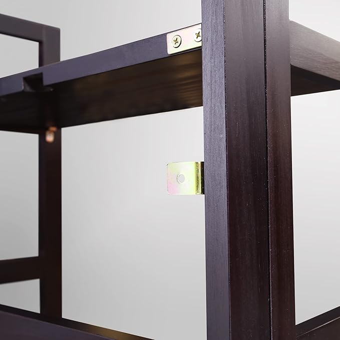 Casual Home 3-Shelf Folding Student Bookcase (20.75" Wide)-Espresso - LeafyLoom