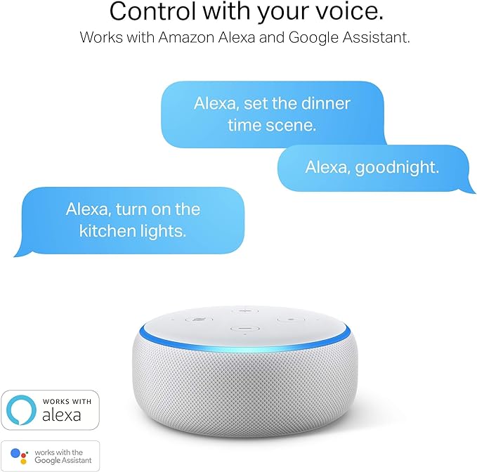 Kasa Smart Light Bulbs that works with Alexa and Google Home, Dimmable Smart LED Bulb, A19, 9W, 800Lumens, Soft White(2700K), CRI≥90, WiFi 2.4Ghz only, No Hub Required, 4 Count (Pack of 1)(KL110P4) KasaSmartbyTP-Link