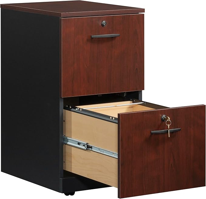 Sauder County Line Dresser, L: 15.55" x W: 19.45" x H: 28.54", Classic Cherry Finish - LeafyLoom