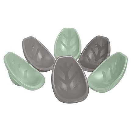ECR4Kids Leaf Floor Seat, Rocker Chair, Sage/Grey, 6-Piece - LeafyLoom