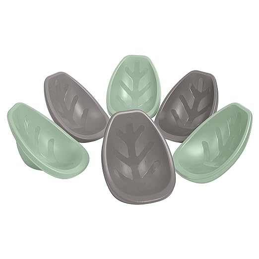 ECR4Kids Leaf Floor Seat, Rocker Chair, Sage/Grey, 6-Piece - LeafyLoom