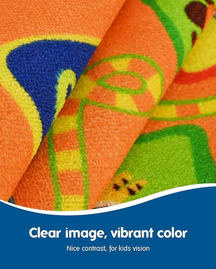 Kid ABC Rug 39x59 inches,Alphabet Rug Non Slip Colorful Kids Rug,abc Kids Carpet Children Educational Learn Fun Rug,abc Mat for Kids Babies Toddler Kids Area Rug for Nursery Daycare Playroom Classroom - LeafyLoom