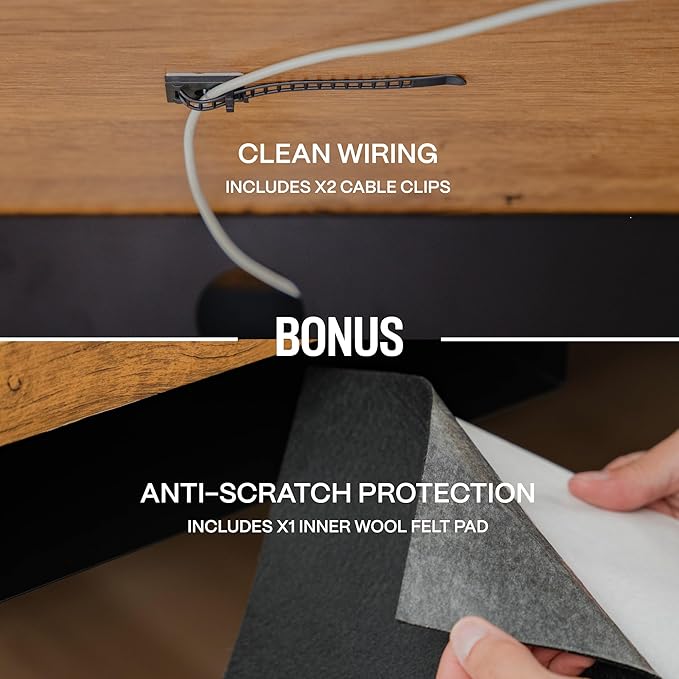 Under Desk Drawer For Desk, Standing Desk Drawer Attachment Under Desk Drawer Slide Out, Carbon Steel Office Drawers Under Desk Pull Out Undermount Drawer, Sliding Underdesk Drawer - 21.5*14*2.8 in - LeafyLoom
