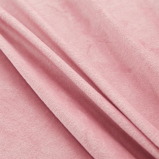 Fluffy old pink comforters Cover twin size - Ultra Soft Plush old pink bedding Sets 2 Pieces (1 faux fur comforter Cover + 1 fuzzy pillow case) girls shaggy old pink twin bed set (Old Pink, Twin) - LeafyLoom