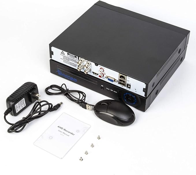 4CH 1080N Hybrid 5-in-1 AHD DVR (1080P NVR+1080N AHD+960H Analog+TVI+CVI) Standalone DVR CCTV Surveillance Security System Video Recorder Motion Detection， Hard Drive not Included XENOCAM