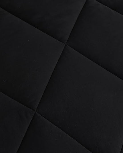 NTBAY Twin Comforter Set with Sheets, 5 Pieces Soft and Breathable Twin Bedding Set, Twin Bed in a Bag, Down Alternative Comforter Set Solid Color All Season, Kids Bedding Set, Black - LeafyLoom