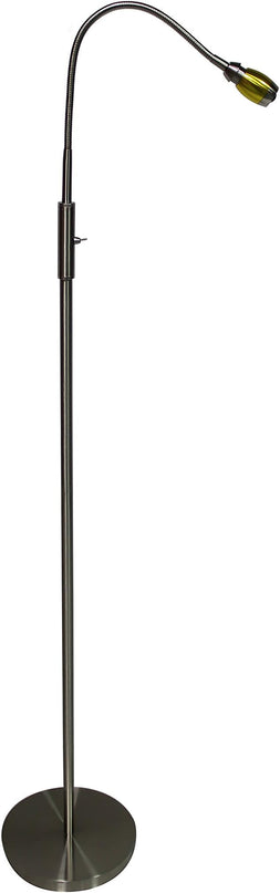 402071-39 FOCUS Adjustable Beam LED Floor Lamp, Aluminum, Gold - LeafyLoom
