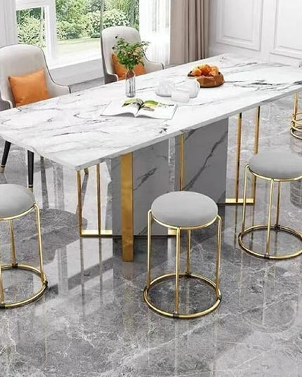 Velvet Bar Stool Backless Bar Stools Counter Stools Vanity Stools salon backless bar stools Round Stool Stackable Round Chairs Dining Chairs Set of 5 Pack,for Dinning,Kitchen,salon,Semina. - LeafyLoom