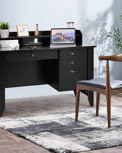 Computer Desk, Default, Black - LeafyLoom