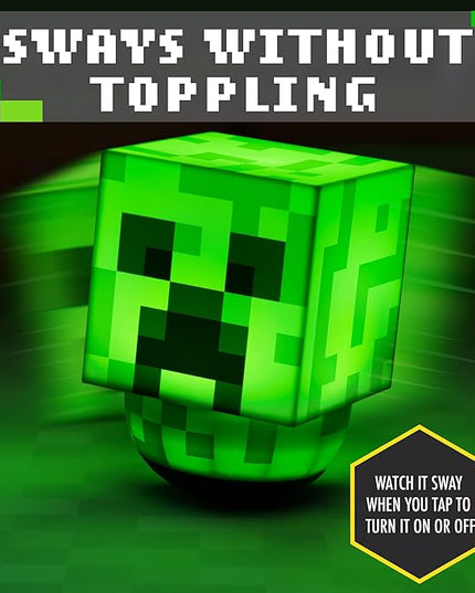 Paladone Minecraft Creeper Sway Lamp - Battery Operated Minecraft Light | Official Merchandise - LeafyLoom