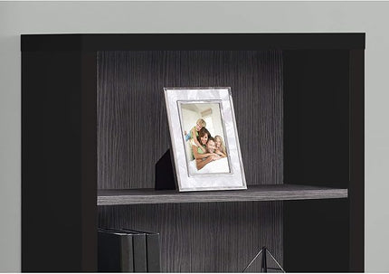 Monarch Specialties Bookcase, Black - LeafyLoom