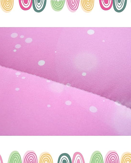 Girls Unicorn Bedding Set 3 Piece Rainbow Comforter Set for Teen Girls Adults with Sparkle Stars Soft Bedding Sets Machine Washable, Multi, Twin - LeafyLoom