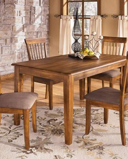 Signature Design by Ashley Berringer 18" Rustic Dining Chair with Cushions, 2 Count, Brown - LeafyLoom