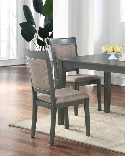 NicBex Small Kitchen Table Set for 4 Dining Room Set 5Pc Dining Room Set Dining Table with Wooden Top Cushion Seats Chairs Kitchen Breakfast Dining Room Furniture, Oak - LeafyLoom