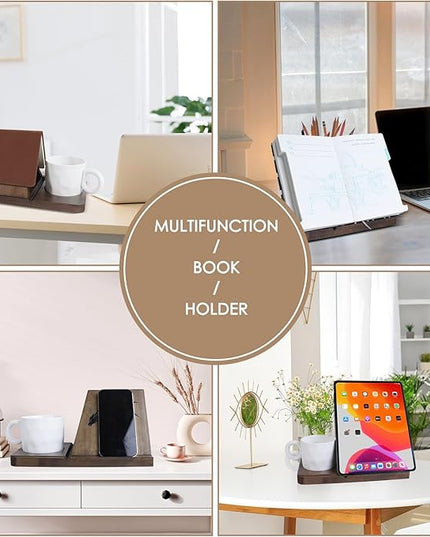 Small Bookshelf - Triangle Book Holder, Wood Mini Book Shelf for Reading Nook, Gifts for Book Lovers, Small Bookcase with Dragon Decor for Bedroom Nightstand, Office Desk, Library or Table - LeafyLoom