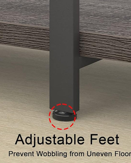 HSH Industrial Tall Bookshelf, Large Vertical Wood and Metal 6 Tier Book Shelf, Open 6 Shelf Bookcase for Bedroom Living Room Office, Vintage Display Storage Bookshelves and Bookcases, Dark Gray Oak - LeafyLoom
