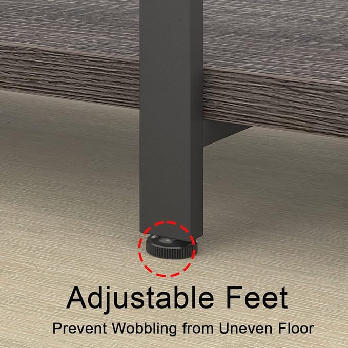 HSH Industrial Tall Bookshelf, Large Vertical Wood and Metal 6 Tier Book Shelf, Open 6 Shelf Bookcase for Bedroom Living Room Office, Vintage Display Storage Bookshelves and Bookcases, Dark Gray Oak - LeafyLoom
