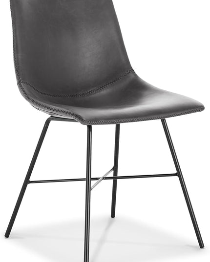 Poly and Bark Paxton Dining Chair, Set of 2 Grey - LeafyLoom