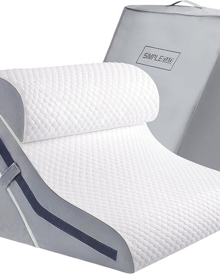 Wedge Pillow for Sleeping, Orthopedic Bed Wedge Pillow Set, 15-in-1 Adjustable Memory Foam Wedge Pillow Post Surgery, 9 &16 & 20 inches Height 3-in-1 Incline Pillows Wedges for Back Pain/Acid Reflux - LeafyLoom