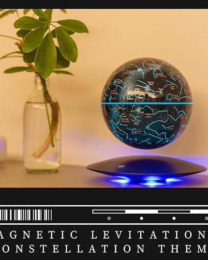 Levitating Constellation Ball, Levitating Star Night Light Globe, Creative LED Starlight Ball Gifts for Birthday Kids Women Girls Boy Best Friend - LeafyLoom