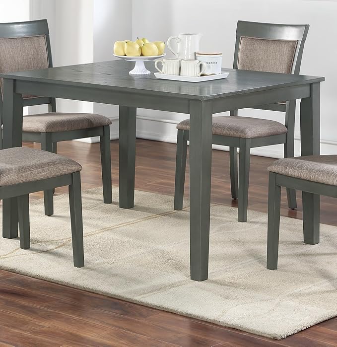 NicBex Small Kitchen Table Set for 4 Dining Room Set 5Pc Dining Room Set Dining Table with Wooden Top Cushion Seats Chairs Kitchen Breakfast Dining Room Furniture, Oak - LeafyLoom