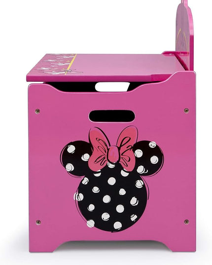 Delta Children Deluxe Toy Box, Disney Minnie Mouse - LeafyLoom