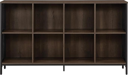 OSP Home Furnishings Ace Contemporary Modern Storage Cube Bookcase, 8 Cubes, Ozark Ash Finish - LeafyLoom