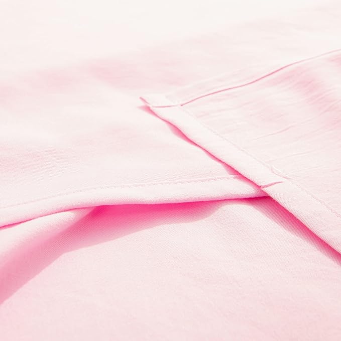 NTBAY Toddler Bedding Set - 4 Piece Soft and Breathable Crib Bedding Set for Boys and Girls, Includes Quilted Comforter, Fitted Sheet, Flat Top Sheet and Envelope Pillowcase, Pink - LeafyLoom