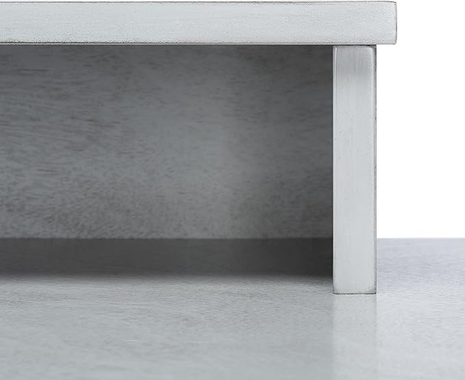 SAFAVIEH Home Collection Winsome Dark Grey 2-Drawer Office Living Room Bedroom Study Foyer Writing Desk DSK1402B, 0 - LeafyLoom