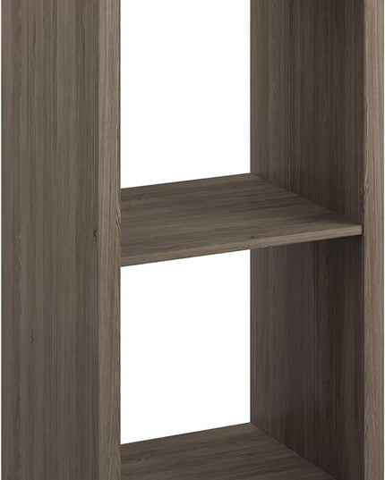 ClosetMaid 4537 Decorative Open Back 2-Cube Storage Organizer, Graphite Gray - LeafyLoom