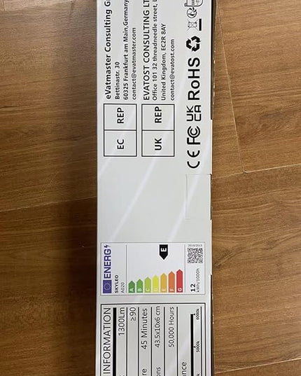 SKYLEO Desk Lamp - 33.5" Desk Light - Flexible Gooseneck - 5 Color Modes X 11 Brightness Levels - 1300LM - Timmer & Memory Function - 12W Clip on Light - White - LeafyLoom