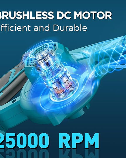 Cordless Leaf Blower, 150Mph 3 Speed Mode Handheld Electric Leaf Blowers 2-in-1 Lightweight Mini Cordless Leaf Vacuum with Brushless Motor for 18-21V Battery(Battery Not Included) - LeafyLoom